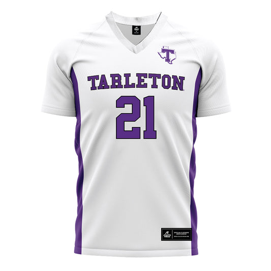 Tarleton State - NCAA Women's Soccer : Sammy Schulze - White Soccer Jersey-0
