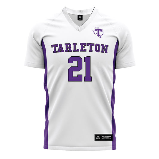 Tarleton State - NCAA Women's Soccer : Sammy Schulze - White Soccer Jersey-0