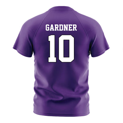 Tarleton State - NCAA Women's Soccer : Jaelyn Gardner - Purple Soccer Jersey-1