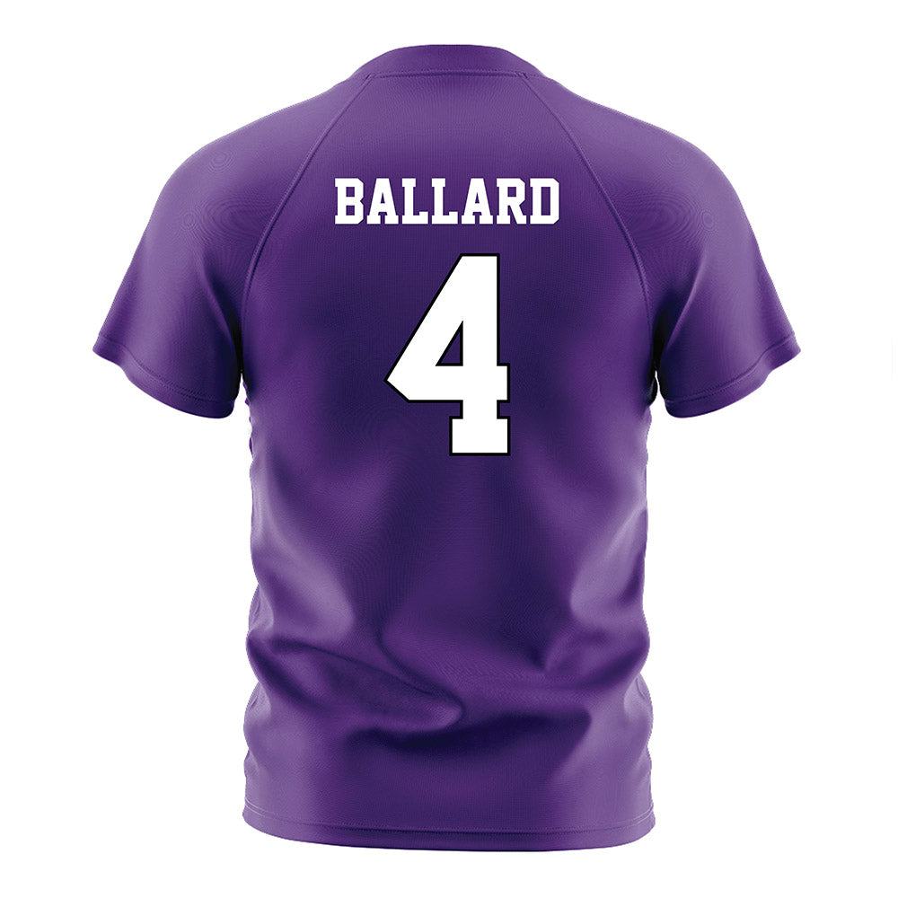 Tarleton State - NCAA Women's Soccer : Zoe Ballard - Purple Soccer Jersey-1