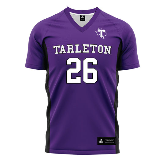 Tarleton State - NCAA Women's Soccer : Sydney White - Purple Soccer Jersey-0