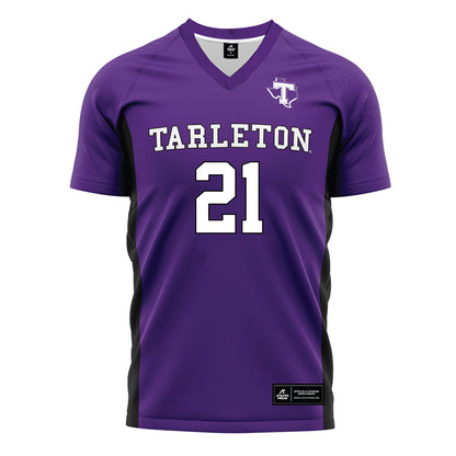 Tarleton State - NCAA Women's Soccer : Sammy Schulze - Purple Soccer Jersey-0