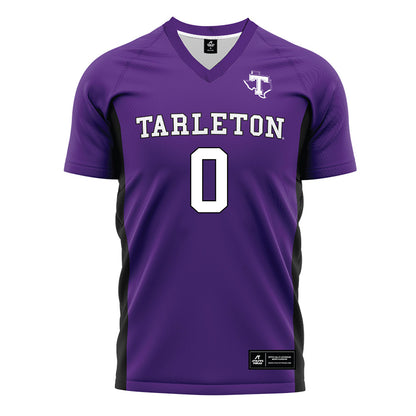 Tarleton State - NCAA Women's Soccer : Jaelyn Gardner - Purple Soccer Jersey-0
