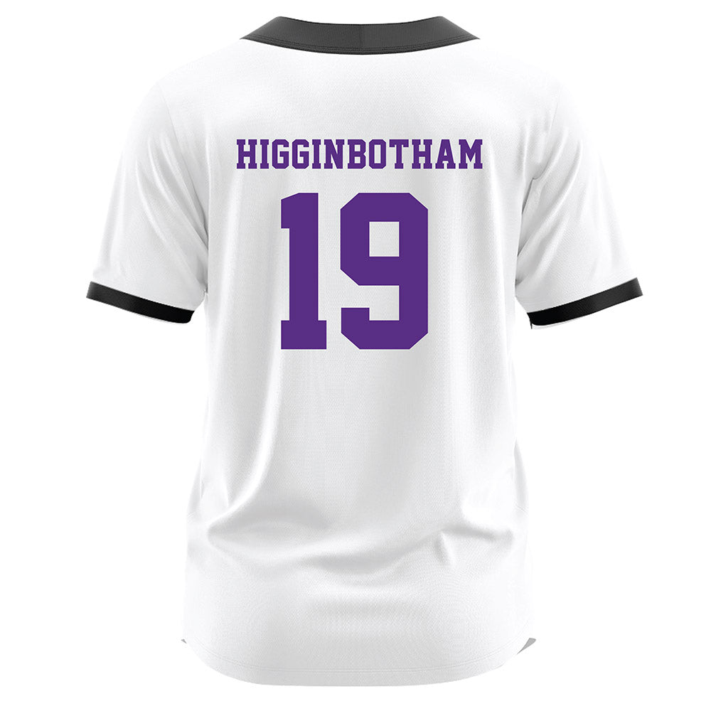 Tarleton State - NCAA Softball : Alyson Higginbotham - White Jersey-1
