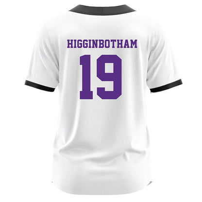 Tarleton State - NCAA Softball : Alyson Higginbotham - White Jersey-1