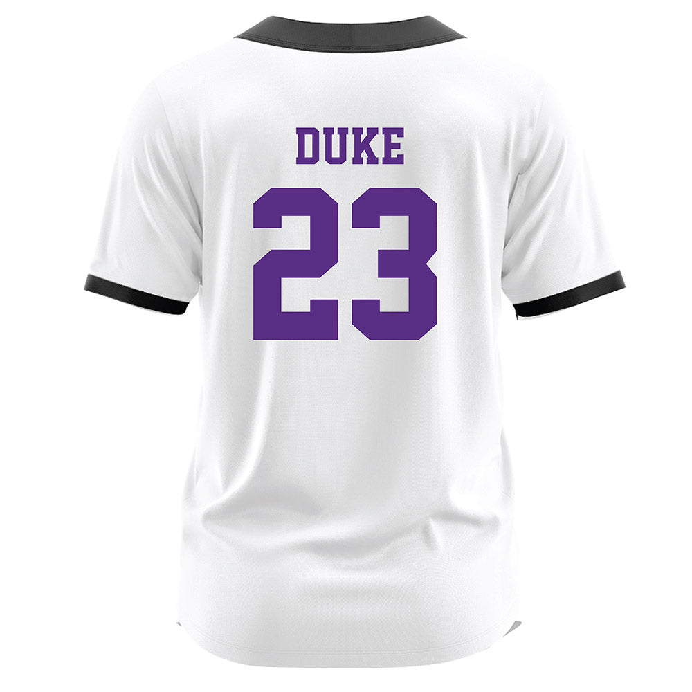 Tarleton State - NCAA Softball : Jaelynn Duke - White Jersey-1
