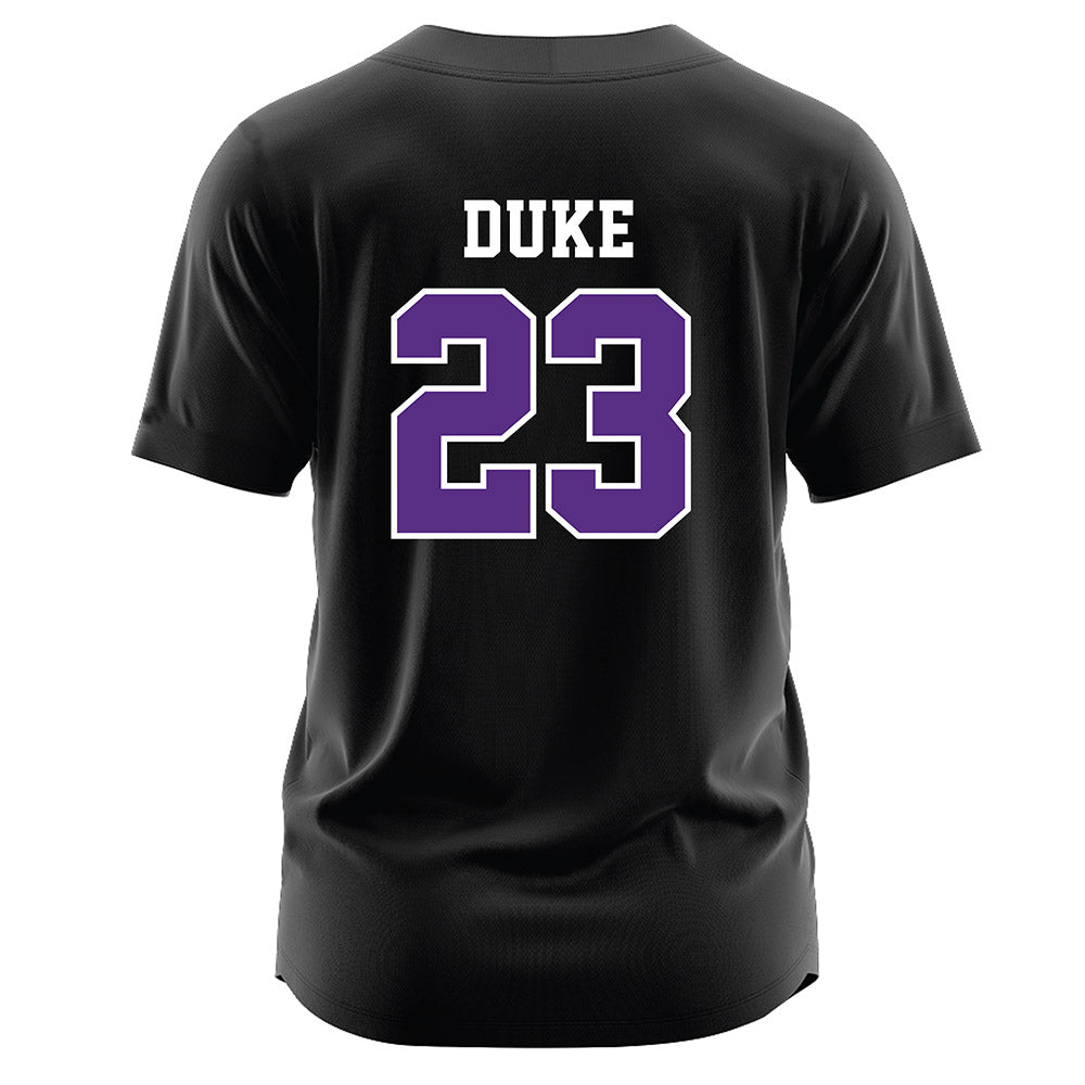 Tarleton State - NCAA Softball : Jaelynn Duke - Black Jersey-1