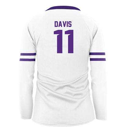 Tarleton State - NCAA Women's Volleyball : Onita Davis - White Volleyball Jersey-1