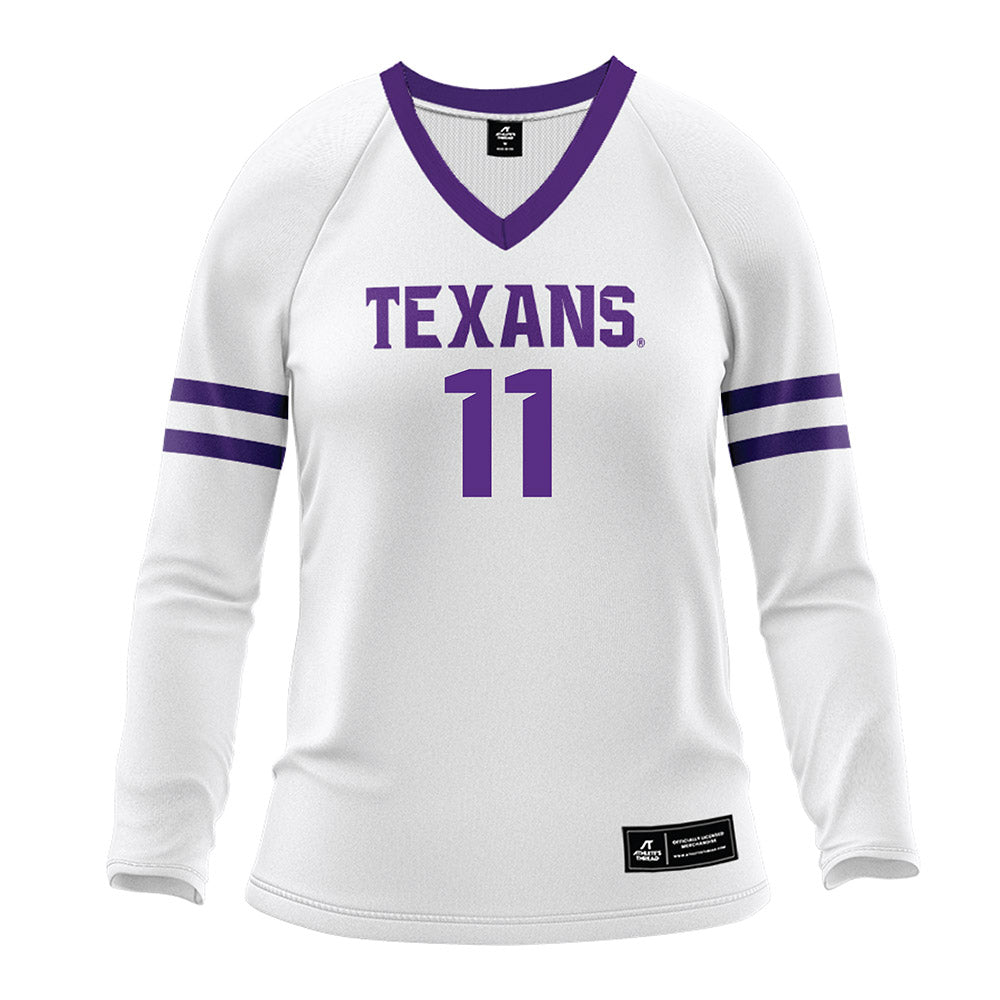 Tarleton State - NCAA Women's Volleyball : Onita Davis - White Volleyball Jersey-0