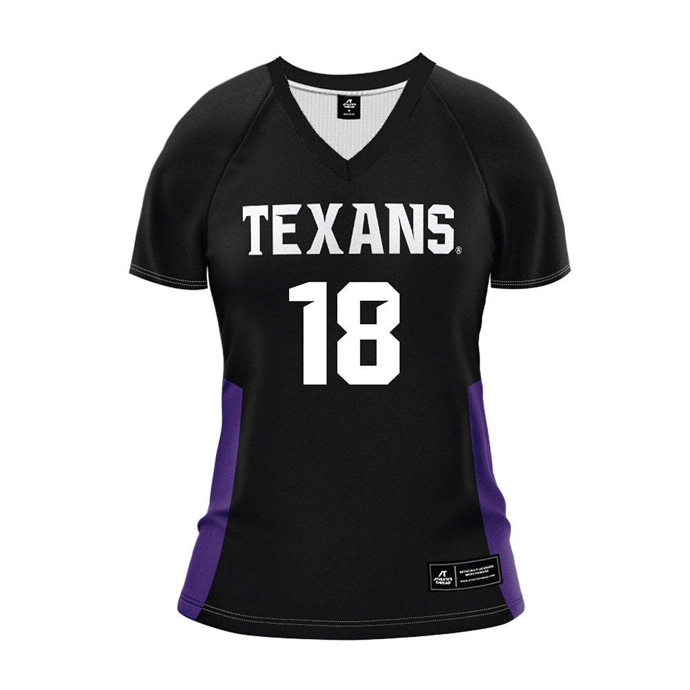 Tarleton State - NCAA Women's Volleyball : Peyton Fadal - Black Volleyball Jersey-0