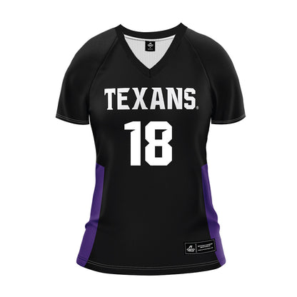 Tarleton State - NCAA Women's Volleyball : Peyton Fadal - Black Volleyball Jersey-0