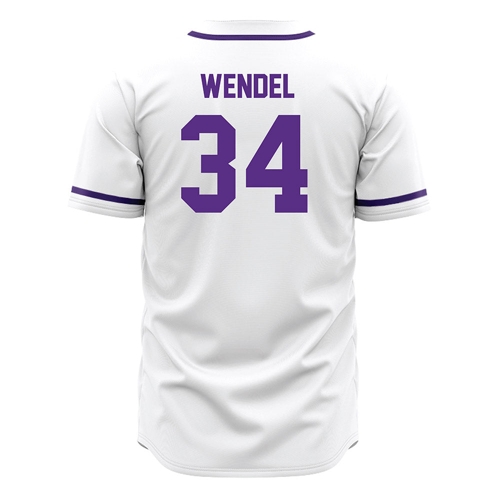 Tarleton State - NCAA Baseball : Ethan Wendel - White Jersey-1
