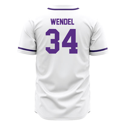 Tarleton State - NCAA Baseball : Ethan Wendel - White Jersey-1