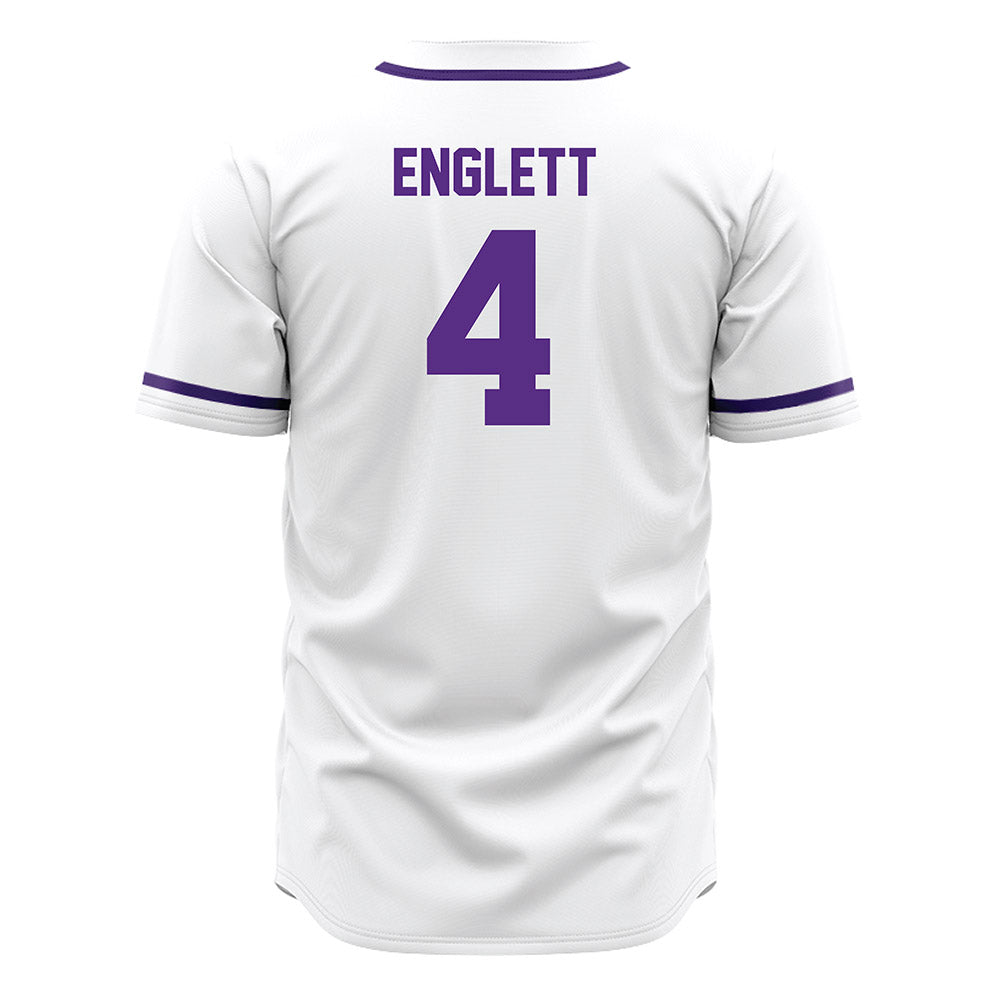 Tarleton State - NCAA Baseball : Brady Englett - White Jersey-1