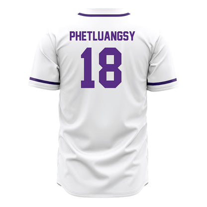 Tarleton State - NCAA Baseball : Tai Phetluangsy - White Jersey-1
