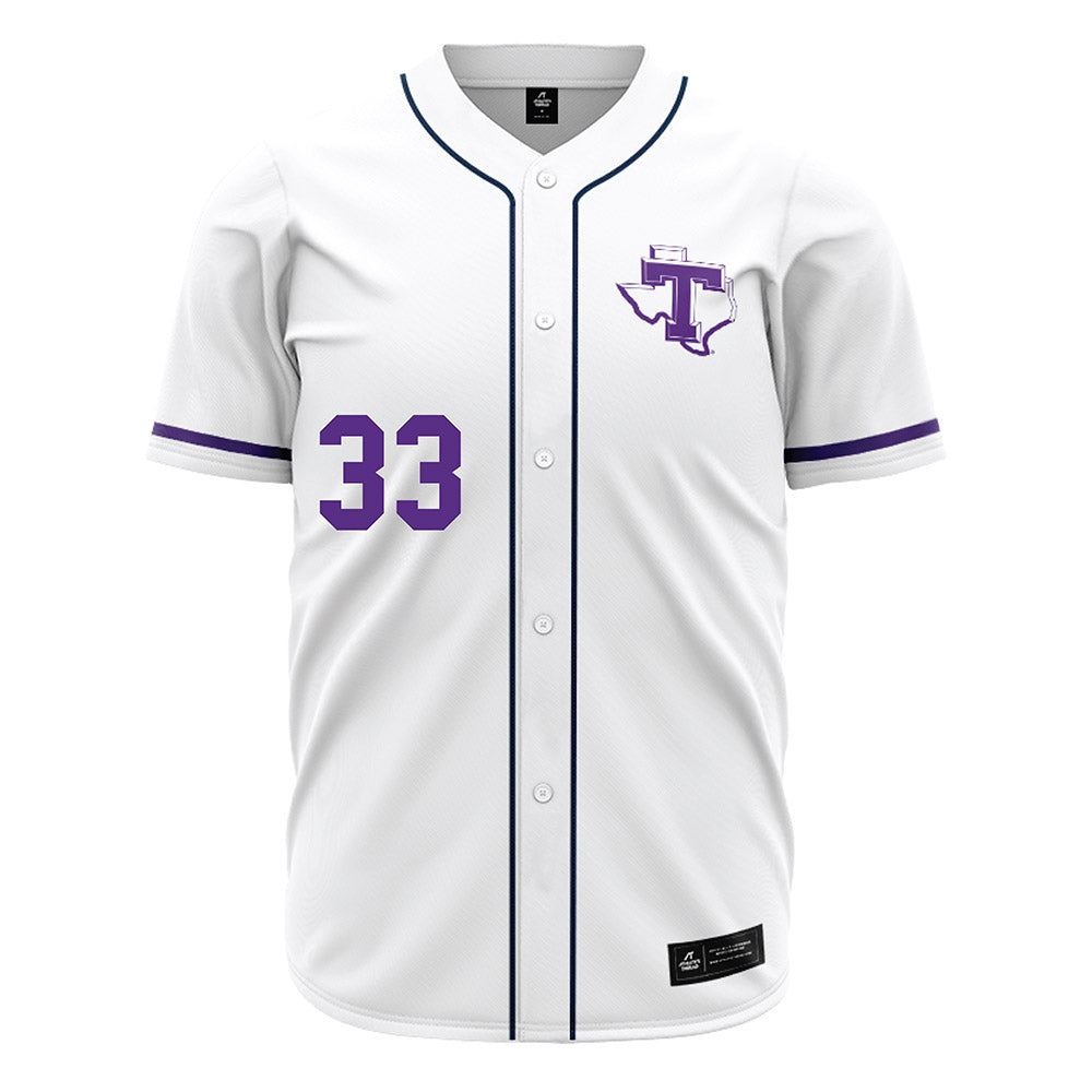 Tarleton State - NCAA Baseball : Kasey Swan - White Jersey-0