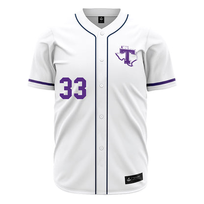 Tarleton State - NCAA Baseball : Kasey Swan - White Jersey-0