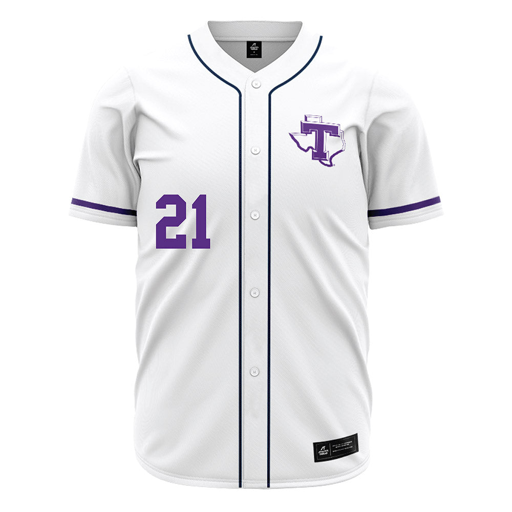 Tarleton State - NCAA Baseball : Brian Panneton - White Jersey-0