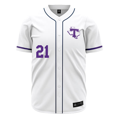 Tarleton State - NCAA Baseball : Brian Panneton - White Jersey-0