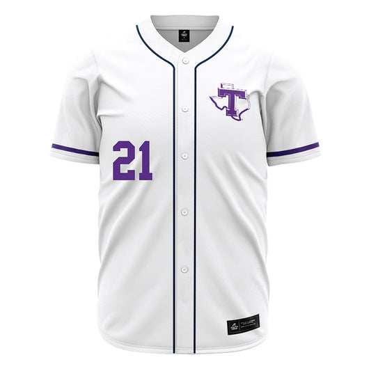 Tarleton State - NCAA Baseball : Brian Panneton - White Jersey-0