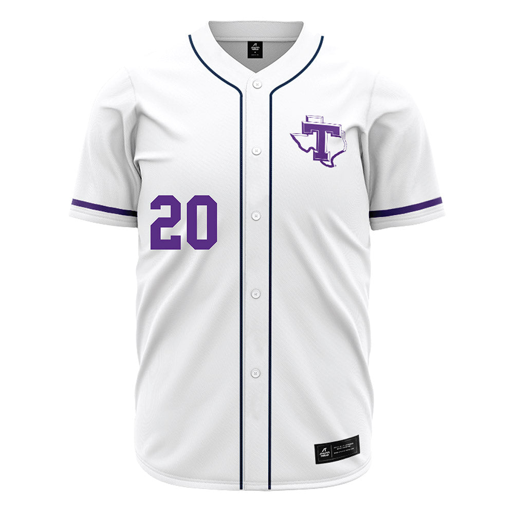 Tarleton State - NCAA Baseball : Braden Gostisha - White Jersey-0