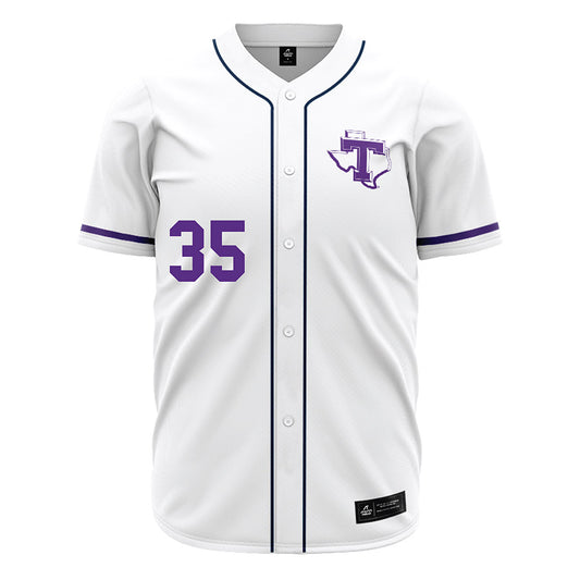 Tarleton State - NCAA Baseball : Andrew Hardin - White Jersey-0