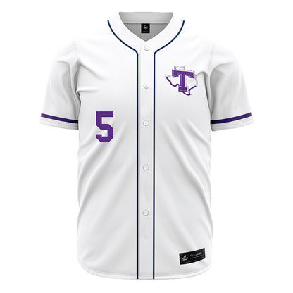 Tarleton State - NCAA Baseball : Jake Tatom - White Jersey-0