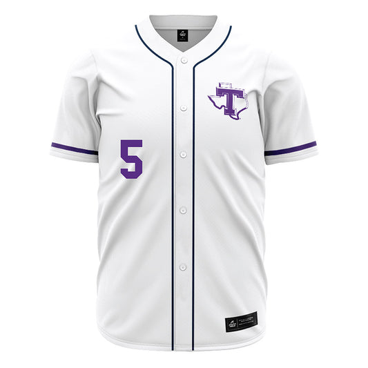 Tarleton State - NCAA Baseball : Jake Tatom - White Jersey-0