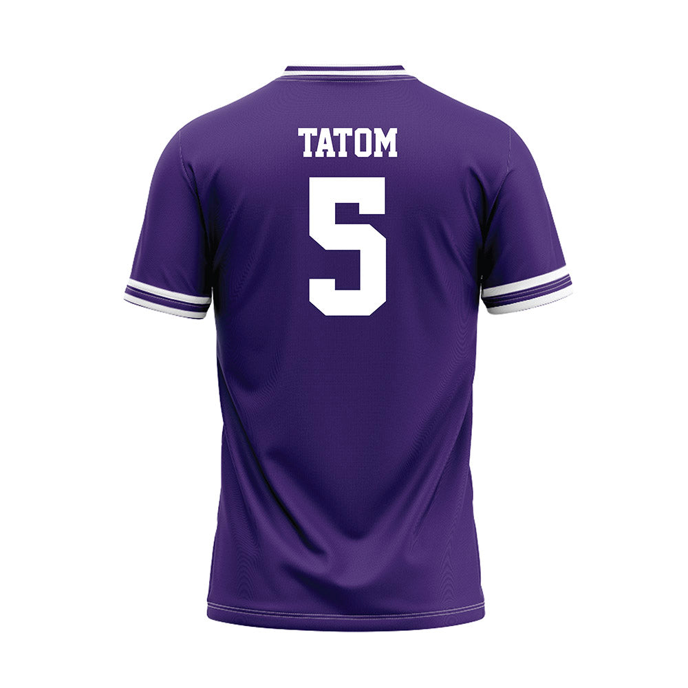 Tarleton State - NCAA Baseball : Jake Tatom - Purple Jersey-1
