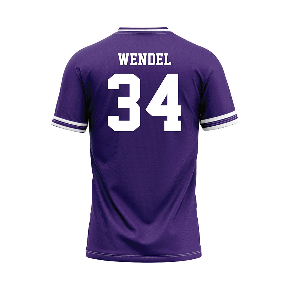 Tarleton State - NCAA Baseball : Ethan Wendel - Purple Jersey-1