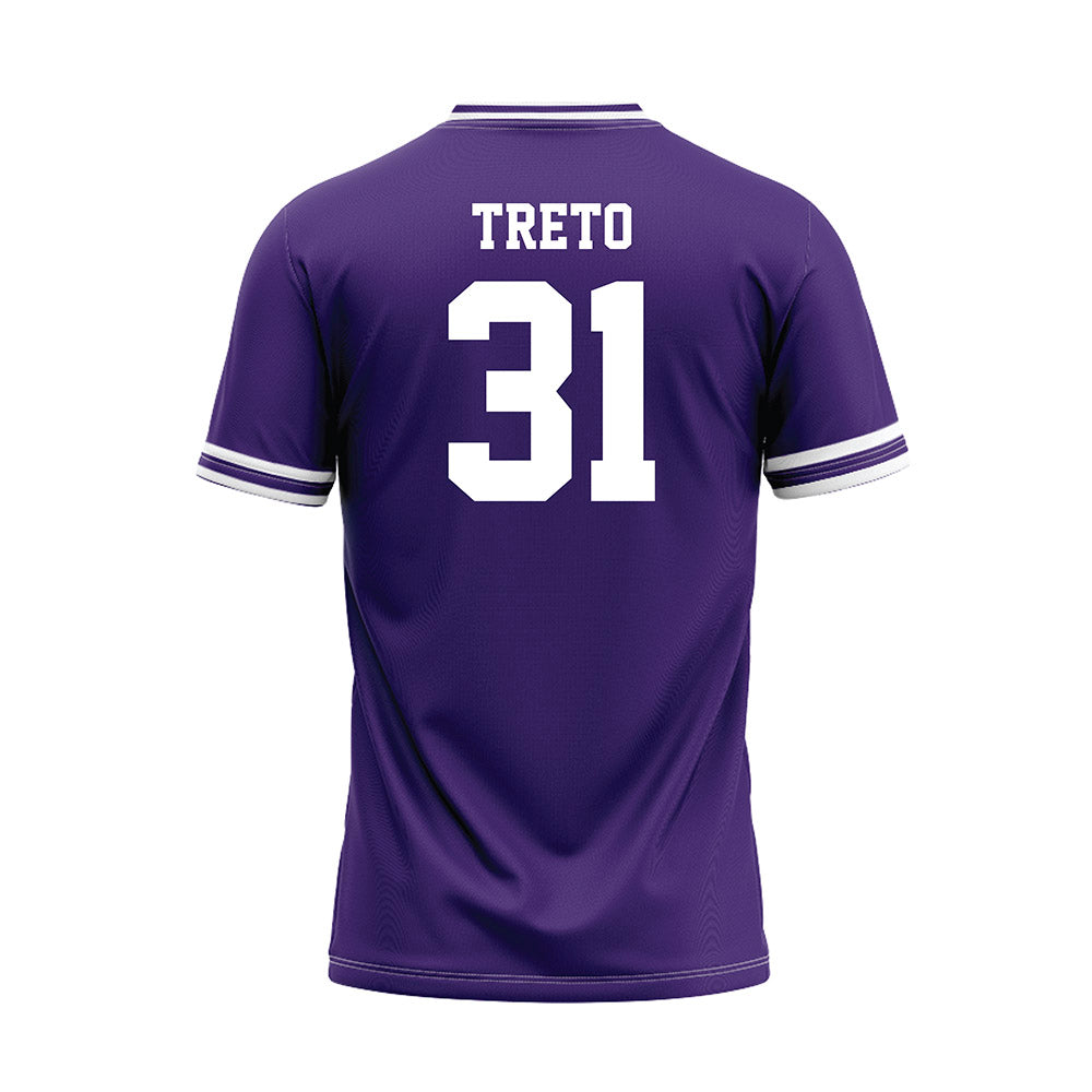 Tarleton State - NCAA Baseball : Anthony Treto - Purple Jersey-1