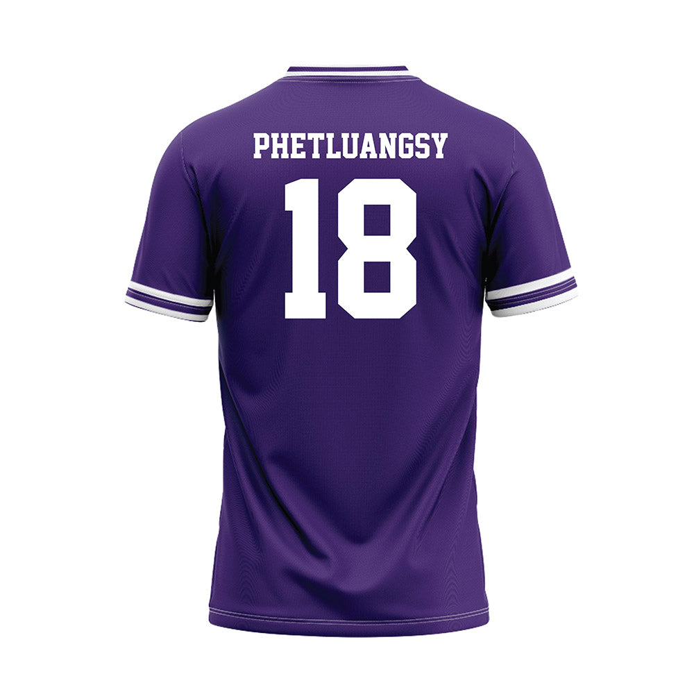 Tarleton State - NCAA Baseball : Tai Phetluangsy - Purple Jersey-1