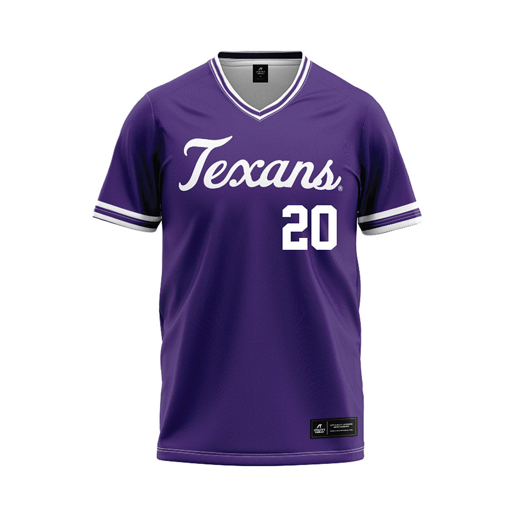 Tarleton State - NCAA Baseball : Braden Gostisha - Purple Jersey-0