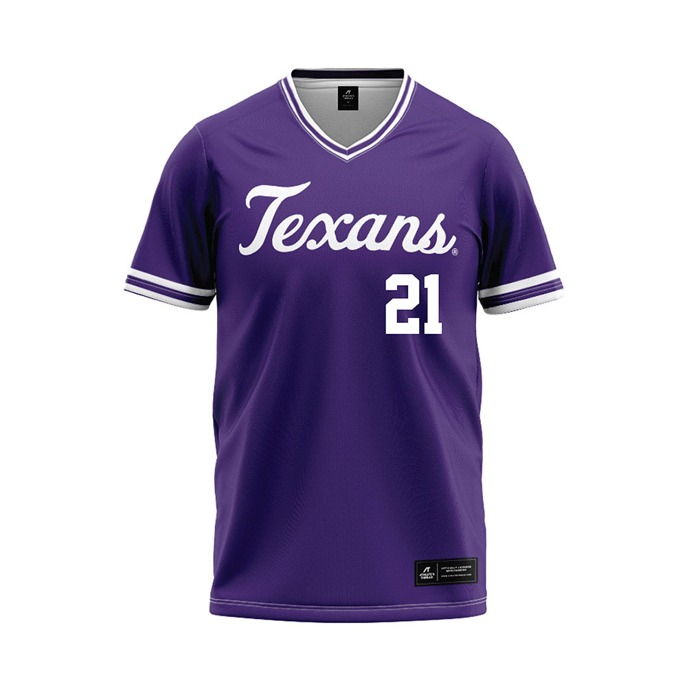 Tarleton State - NCAA Baseball : Brian Panneton - Purple Jersey-0