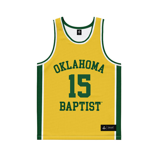 OKBU - NCAA Women's Basketball : Macie Upshaw - Yellow Basketball Jersey-0