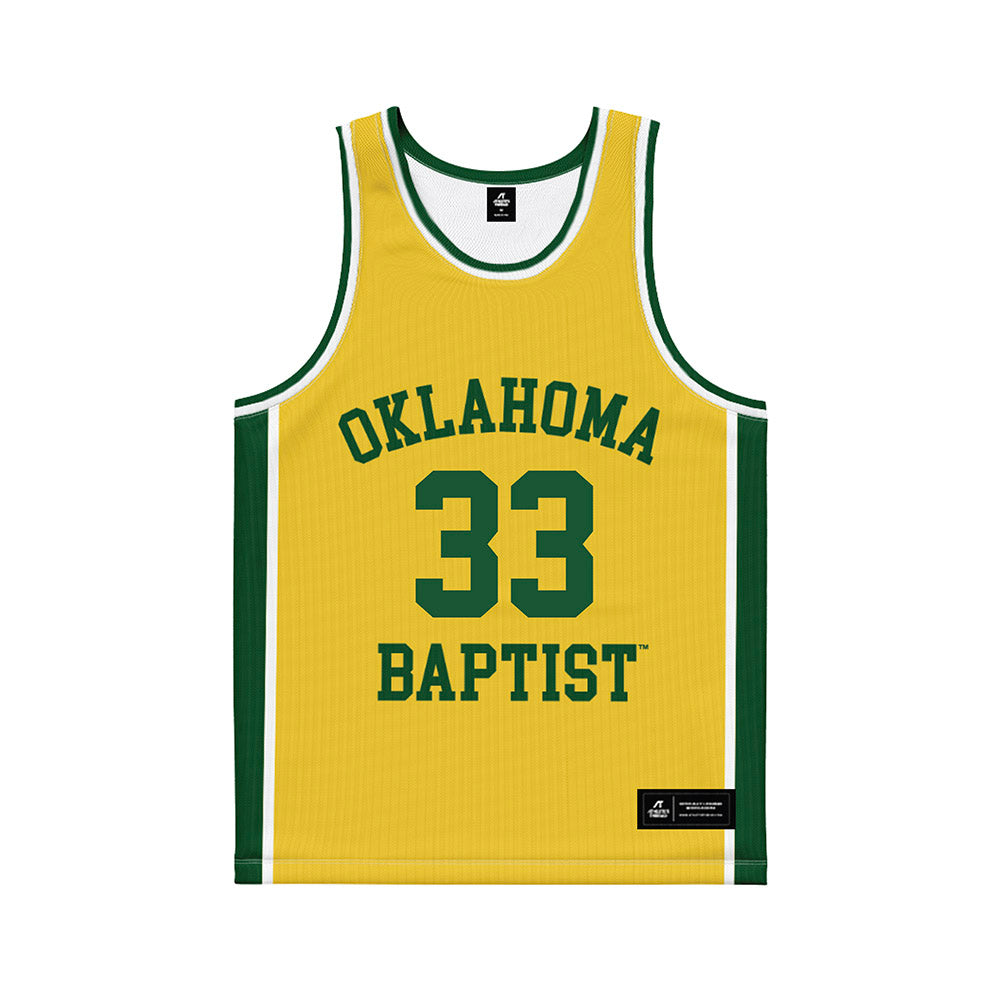 OKBU - NCAA Women's Basketball : Aaliyah Young - Yellow Basketball Jersey-0