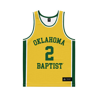 OKBU - NCAA Women's Basketball : Reese Hoadley - Yellow Basketball Jersey-0