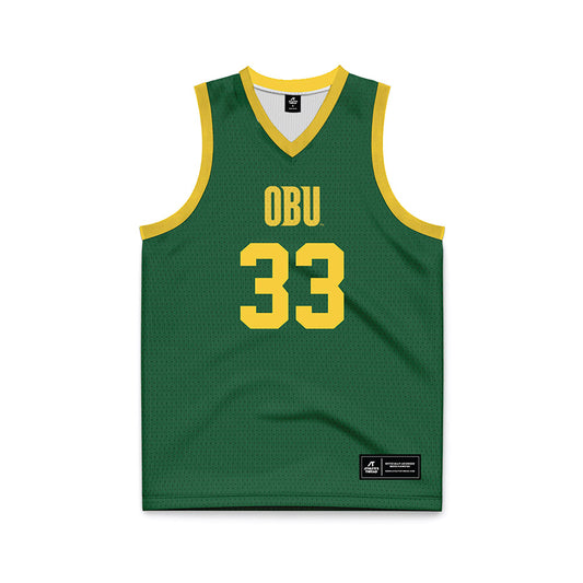 OKBU - NCAA Women's Basketball : Aaliyah Young - Green Basketball Jersey-0