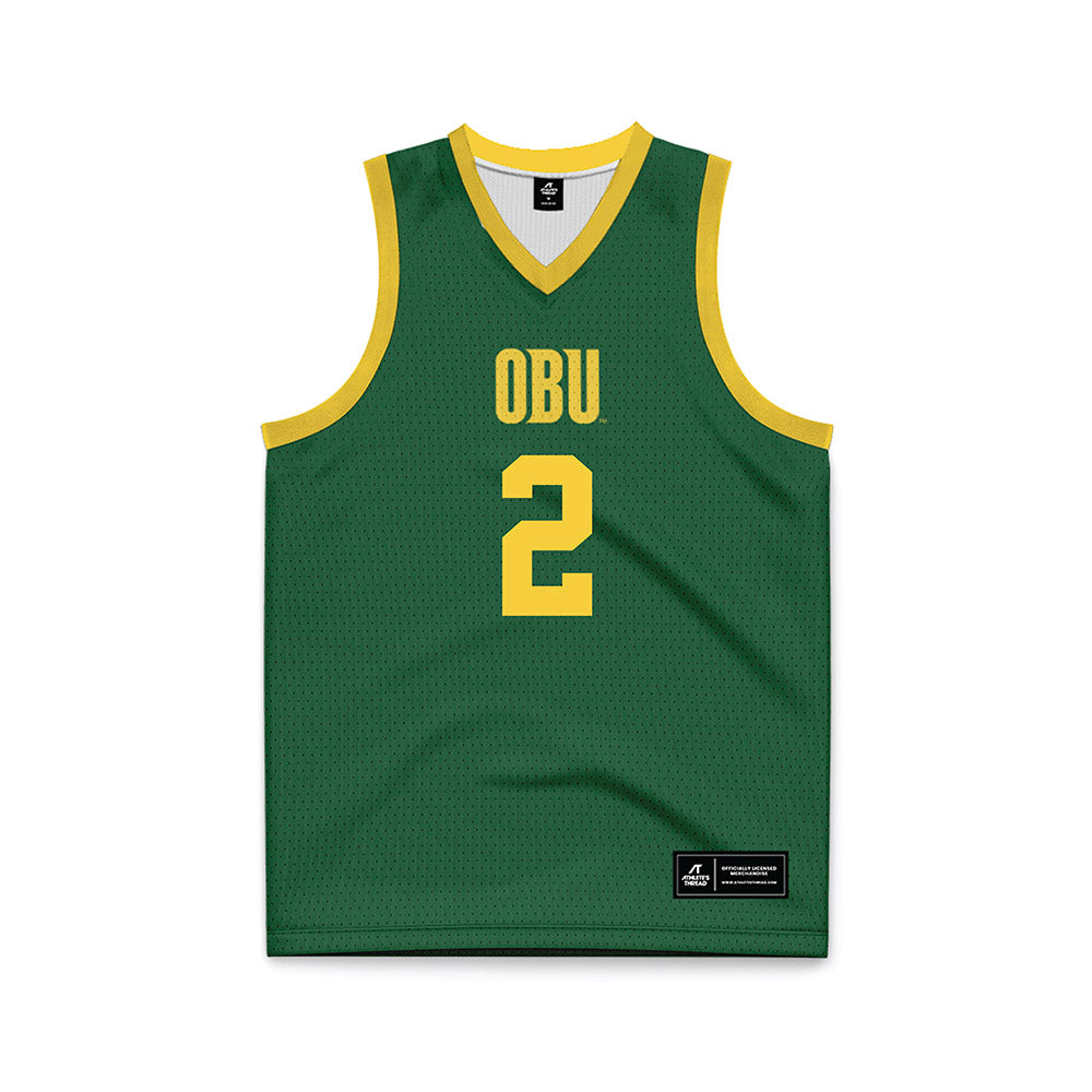 OKBU - NCAA Women's Basketball : Reese Hoadley - Green Basketball Jersey-0
