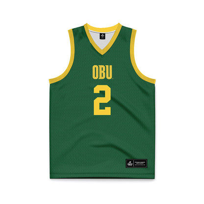 OKBU - NCAA Women's Basketball : Reese Hoadley - Green Basketball Jersey-0
