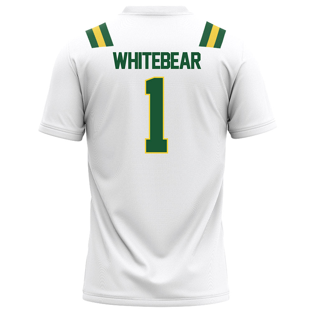 OKBU - NCAA Football : Charles Whitebear - White Football Jersey-1