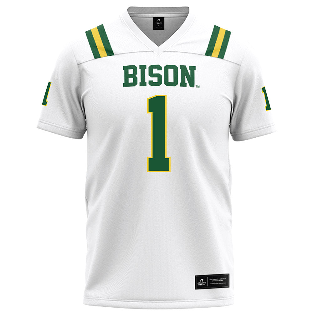 OKBU - NCAA Football : Charles Whitebear - White Football Jersey-0