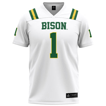 OKBU - NCAA Football : Charles Whitebear - White Football Jersey-0