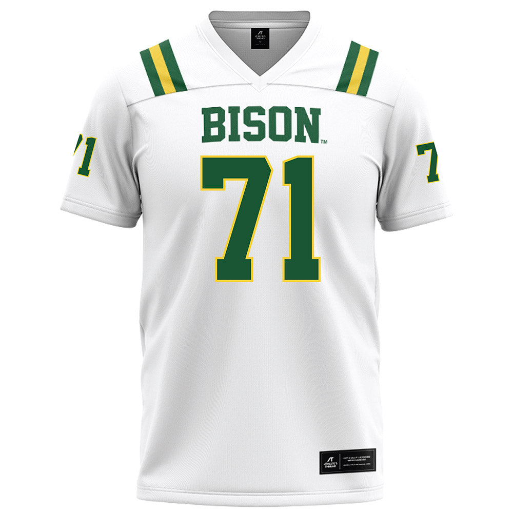 OKBU - NCAA Football : Owen Akin - White Football Jersey-0