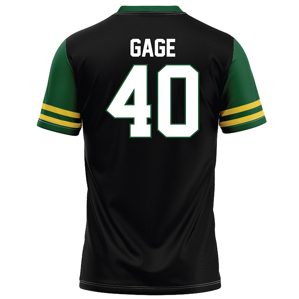 OKBU - NCAA Football : Trevor Gage - Black Football Jersey-1
