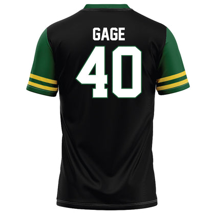 OKBU - NCAA Football : Trevor Gage - Black Football Jersey-1