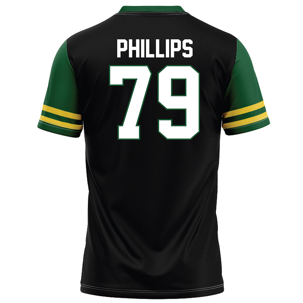 OKBU - NCAA Football : Brady Phillips - Black Football Jersey-1