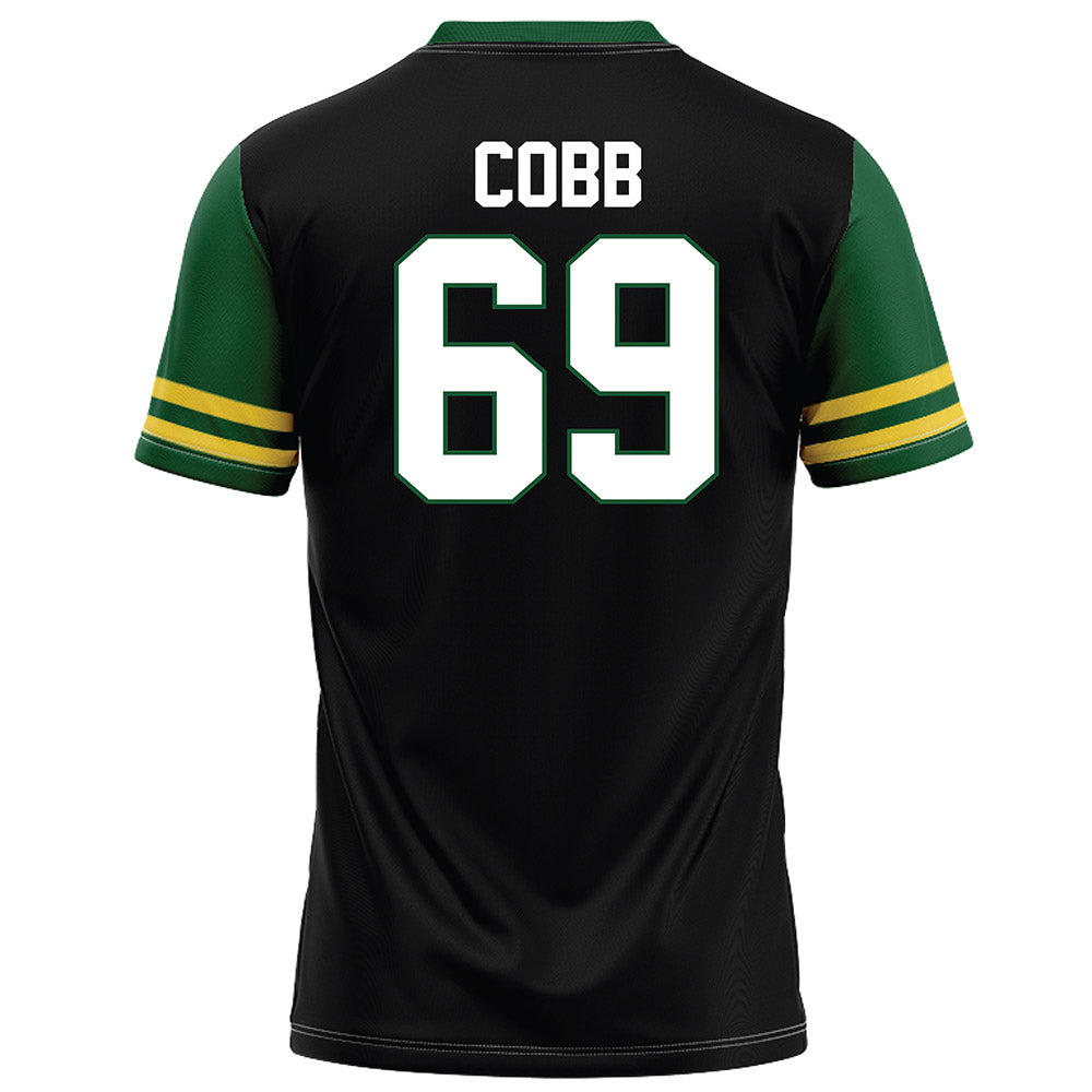 OKBU - NCAA Football : Morgan Cobb - Black Football Jersey-1