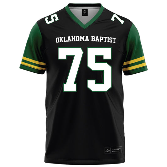 OKBU - NCAA Football : Brennan Gibson - Black Football Jersey-0