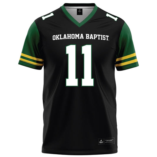 OKBU - NCAA Football : Beckham Robinson - Black Football Jersey-0